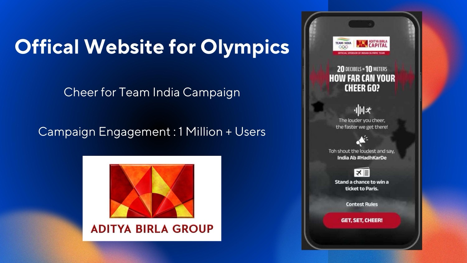 Cheer for Team India Olympics campaign for Aditya Birla Capital